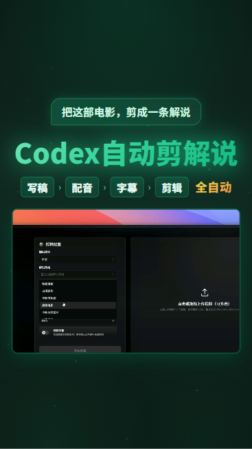 Codex自动剪解说