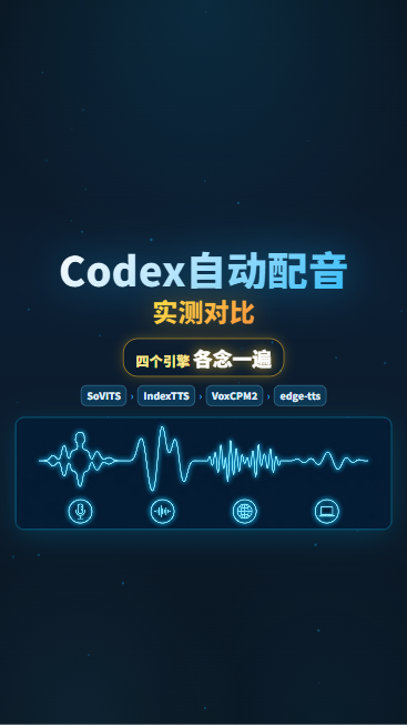 Codex自动配音实测对比