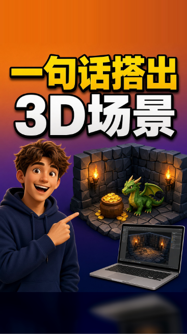 一句话搭出3D场景