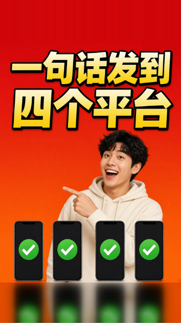 一句话发到四个平台