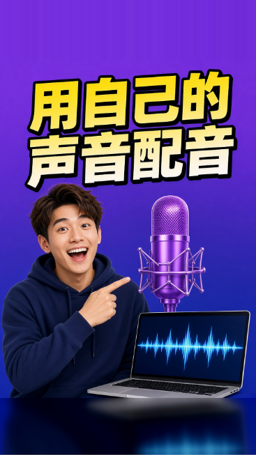 用自己的声音配音