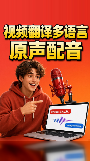 视频翻译多语言原声配音